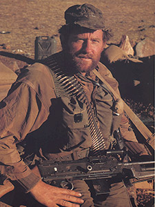 SAS ‘Gympy’ machine gunner. Courtesy of B.M. Niven