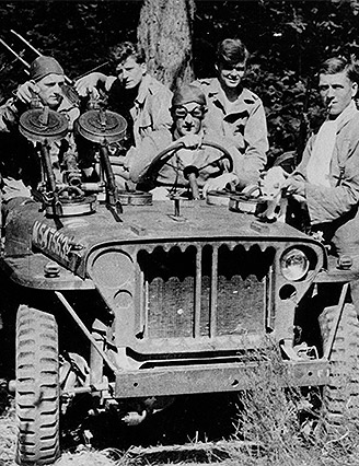 Ian Fenwick and members of 1st SAS in France 1944